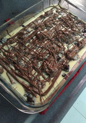 صورة لوصفة حلا الاوريو والنستله لذيييذ😋