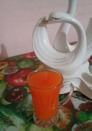صورة لوصفة عصير الخوخ 🙂💛