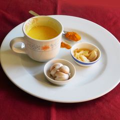 Garlic milk (Poondu paal in tamil) A picture of Garlic milk (Poondu paal in tamil).