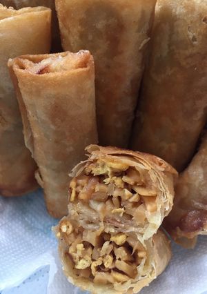 Foto resep Lumpia rebung, ebi, telur