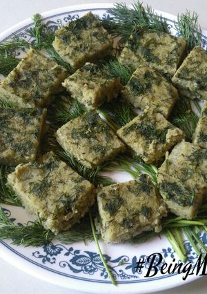 A picture of Dill Moong Dal Dhokla.