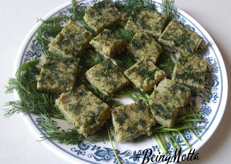 Simple Way to Prepare Award-winning Dill Moong Dal Dhokla