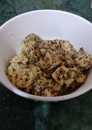 A picture of Mustard paneer.
