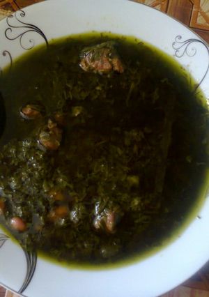 عکسی از دستور قرمه سبزی 😋😋