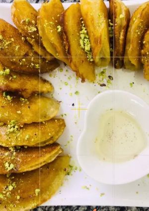 صورة لوصفة قطايف بالقشطة 🥟 💜