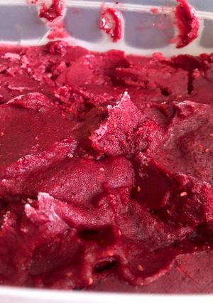 Una foto de Helado frutos rojos