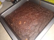 Una foto de queque de platano en microondas