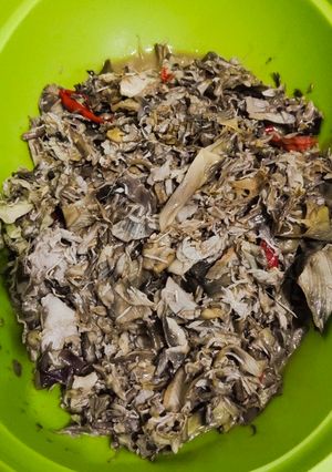Foto resep Tumis jantung pisang teri nasi
