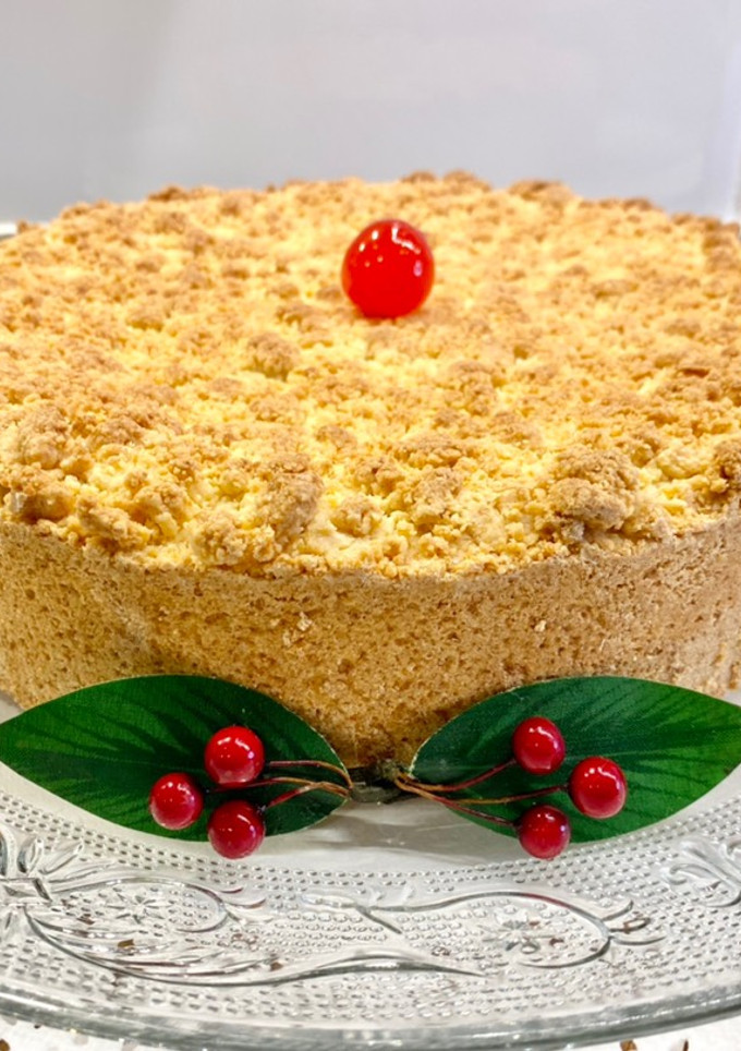Una foto de Pastel rústico con crema pastelera y fresas “sin gluten”