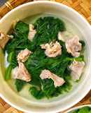 Canh Rau Mồng Tơi Nấu Thịt Nạc