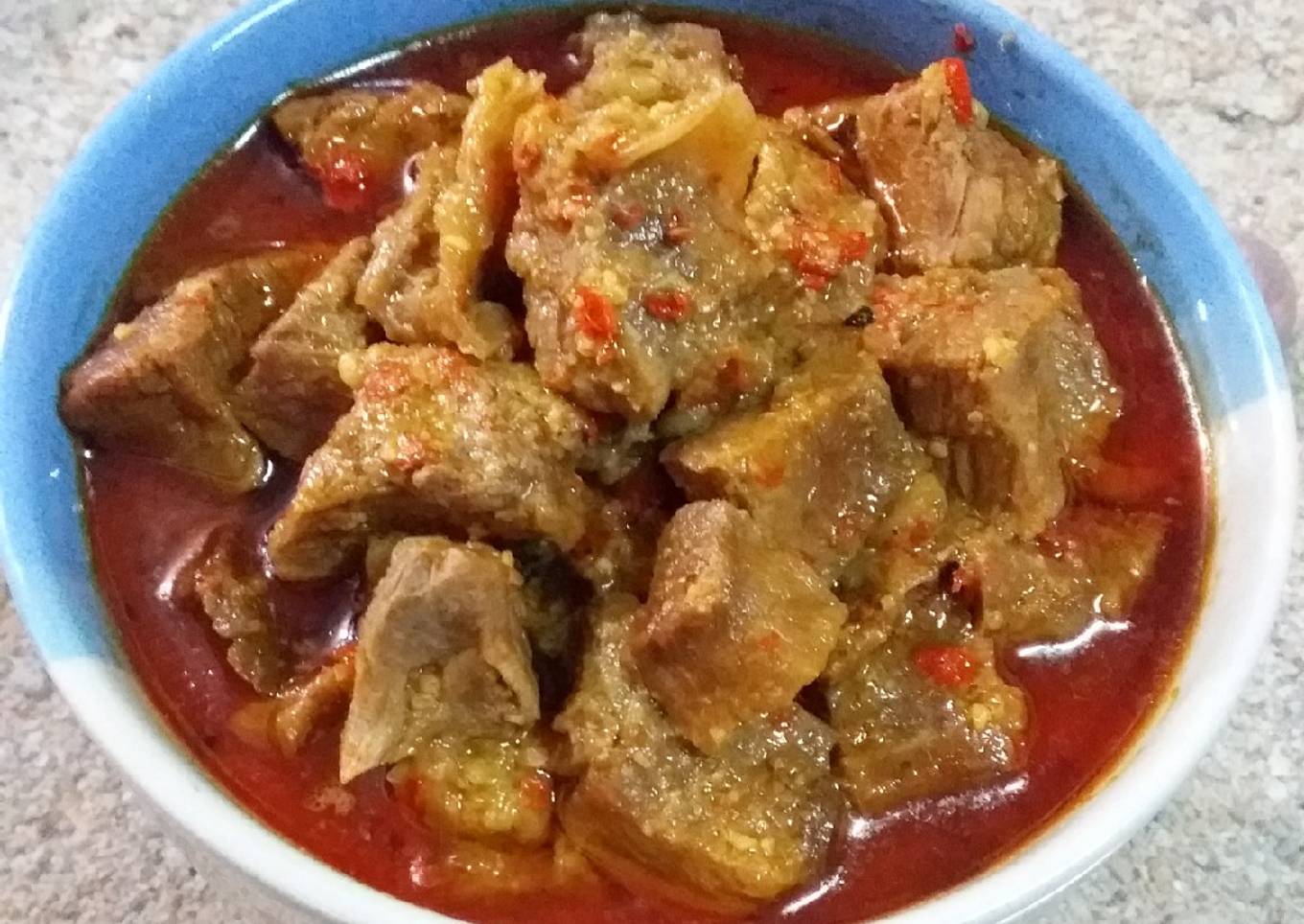 Gulai sapi cincang