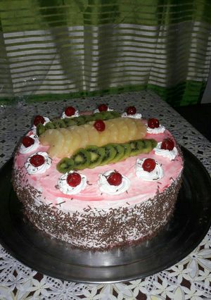 صورة لوصفة كيك اسفنجي بشكل جديد