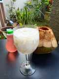 Es Kelapa Muda Sirup Bunga Sepatu