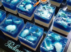 Gambar Puding Blue Ocean 🌊