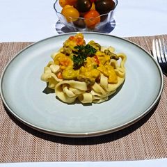 A picture of Homemade pasta.
