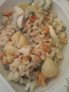 A picture of Macaroni salad.