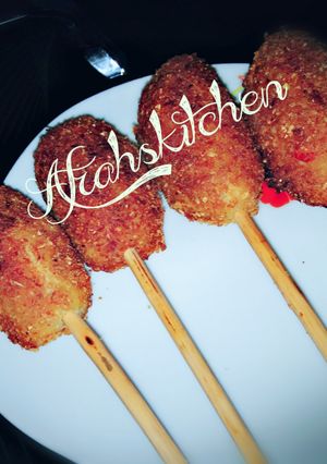 A picture of My Special Yam kebab.