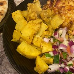 A picture of Indian Potato Salad.