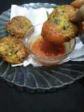 Crispy prawn veggie cutlet