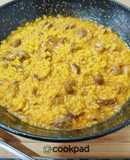 Arroz meloso con mollejas de pollo y boletus