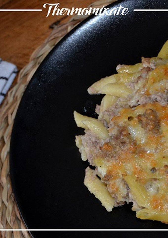 Una foto de Macarrones con carne picada y queso manchego con Mambo