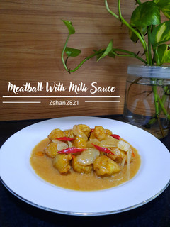 Foto resep Meatball With Milk sauce