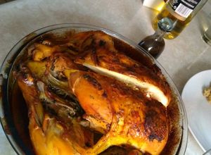 Una foto de Pollo al horno