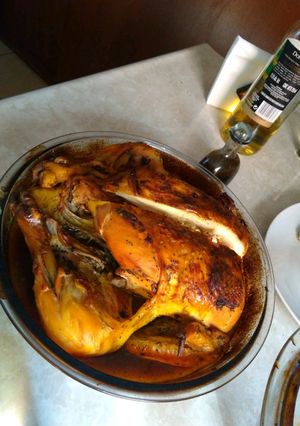 Una foto de Pollo al horno