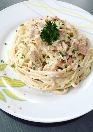Foto resep Fettucinne Carbonara