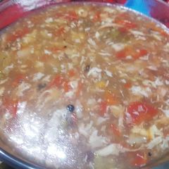 A picture of Vegetable soup.