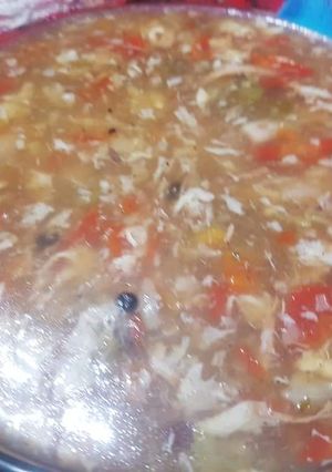 A picture of Vegetable soup.