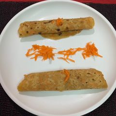 Milky carrot paratha A picture of Milky carrot paratha.