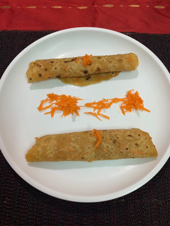 A picture of Milky carrot paratha.