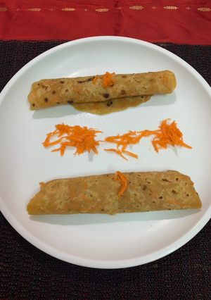 A picture of Milky carrot paratha.