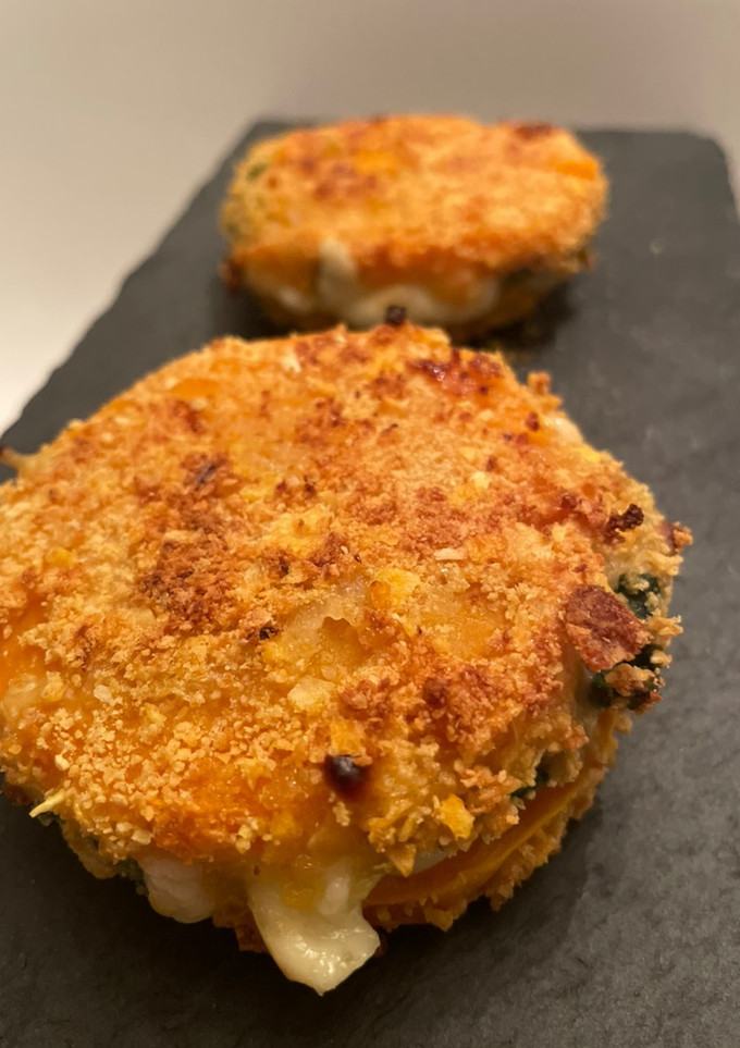 Una foto de Milanesas de calabaza