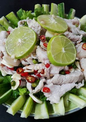 รูปของ หมูมะนาวแซ่บซี๊ดจี๊ดจ๊าด