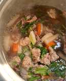 ต้มจืดปลาหมึกแห้งหมูสับ