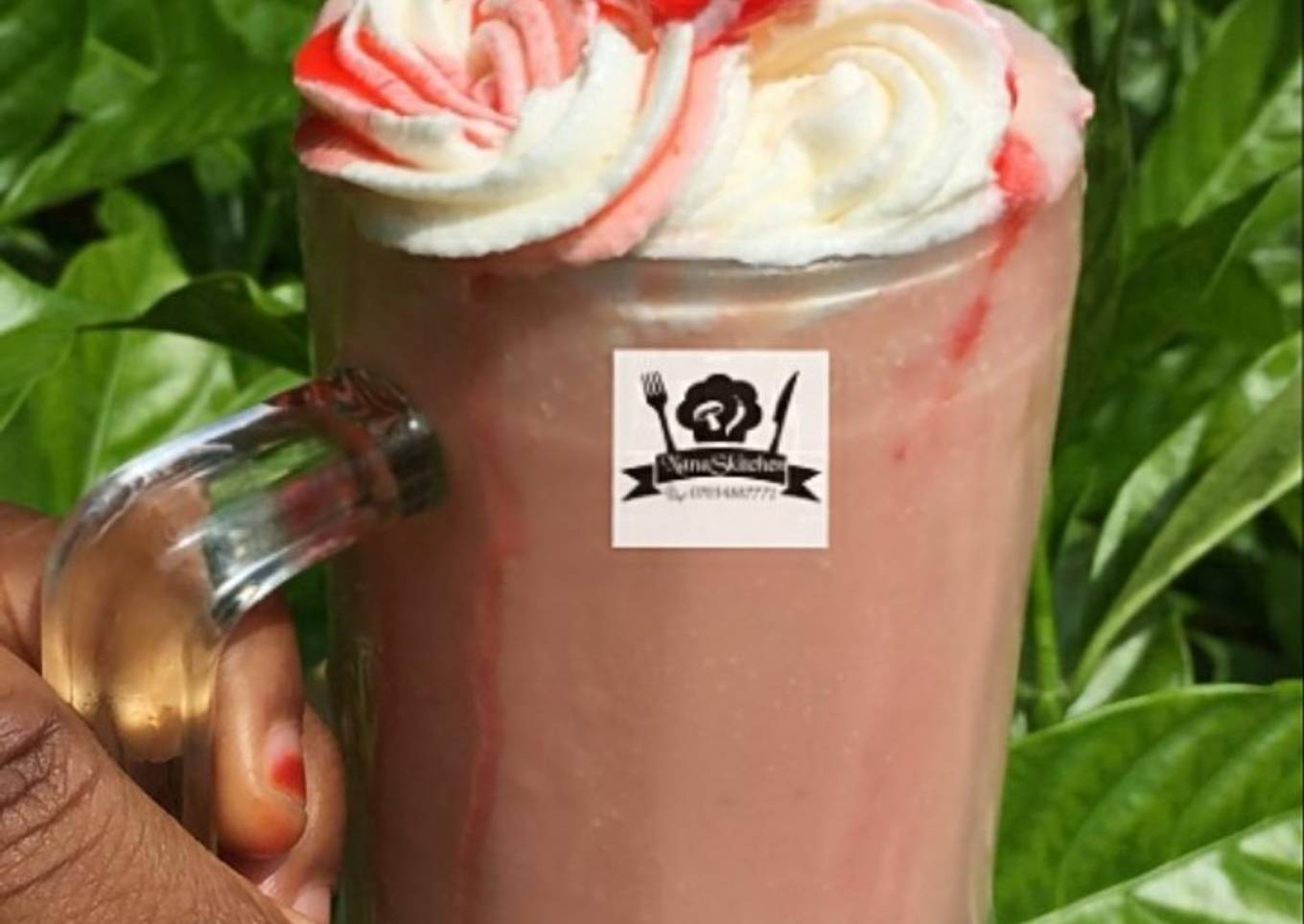 Watermelon /banana milkshake