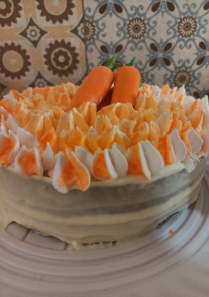 Una foto de Pastel de zanahoria