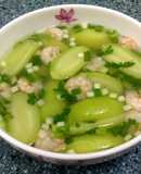 Canh dưa hường nấu tép