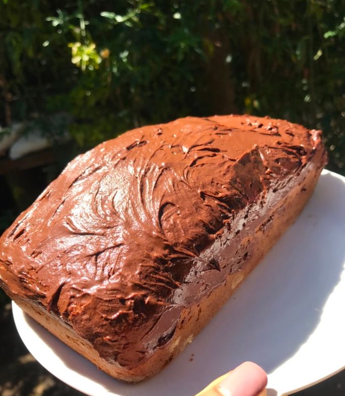 Una foto de Budín de Naranja y chocolate