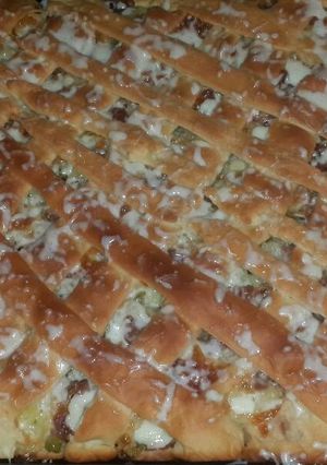 صورة لوصفة فطيرة الخضار بالموزريلا