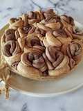 Pane di rose ai multicereali e cacao, cottura airfryer 🌷