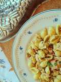 Gnocchetti rigati con pesto di lattuga e tonno