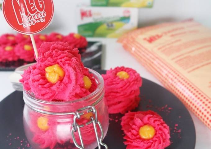 Bagaimana Membuat MEG Cheese Red Velvet Sagu Keju, Enak Banget