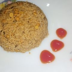 A picture of Chana daal pulao / Split Chickpeas Rice🍽.
