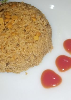 A picture of Chana daal pulao / Split Chickpeas Rice🍽.