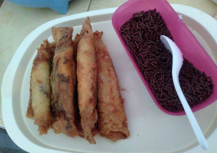 Piscok pisang coklat lumer