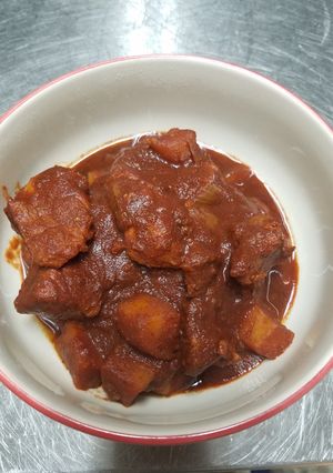 A picture of Red chili stew.