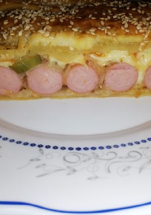 HotDog leveles tésztában recept fotója